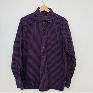 Peter England Shirt Nuevo Fit 40cm Blue Stripe